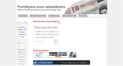 Desktop Screenshot of pondkoers.be